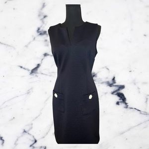 Blue sheath dress